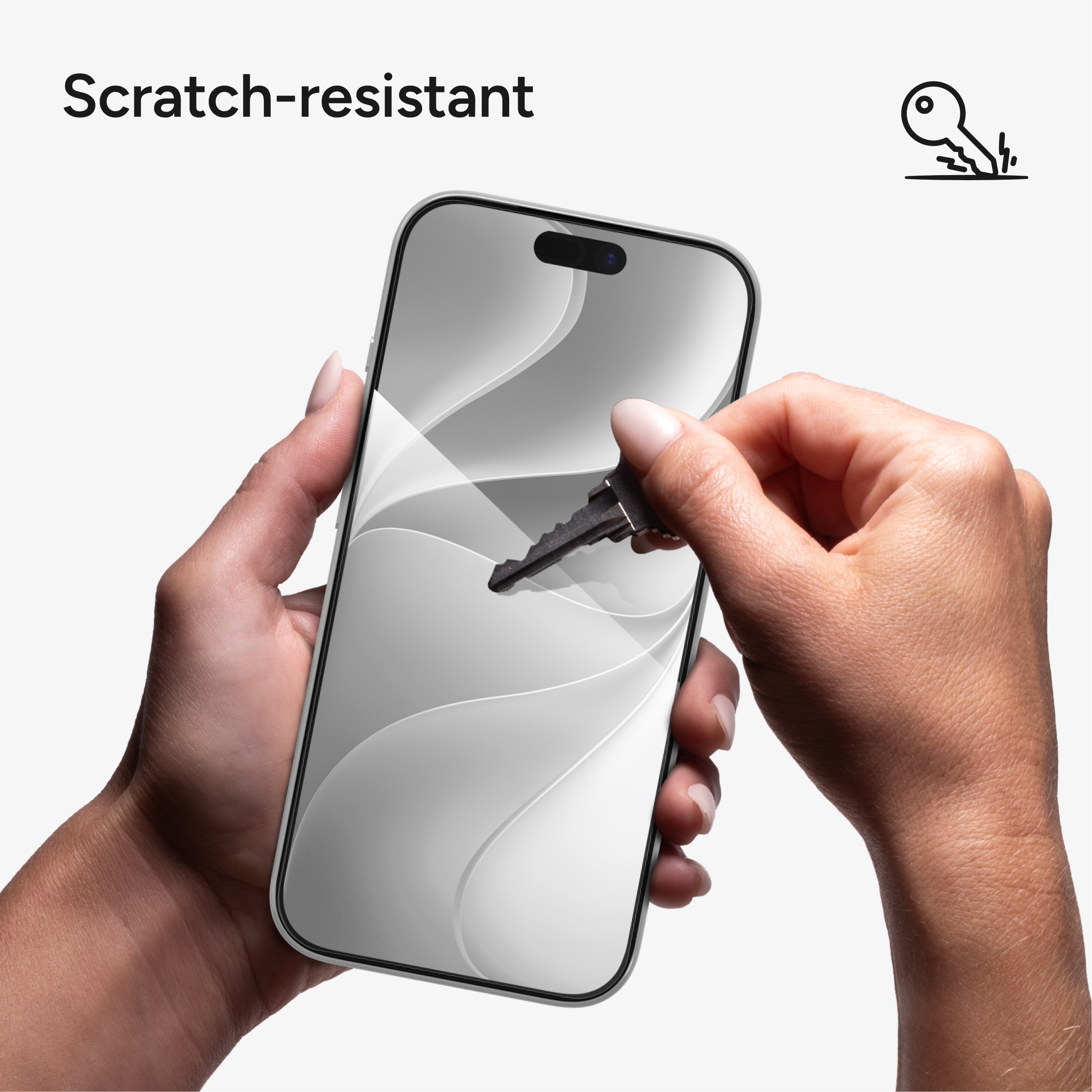 Back. ZAGG - Glass+ Defense Screen Protector for Apple iPhone 18 Pro / iPhone 17 Pro - Clear.