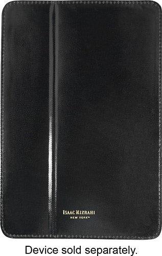 Front. Isaac Mizrahi New York - Folio Hard Case for Apple® iPad Air - Black.
