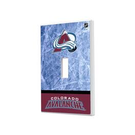 Keyscaper - Colorado Avalanche Wordmark Single Toggle Lightswitch Plate - Multicolor