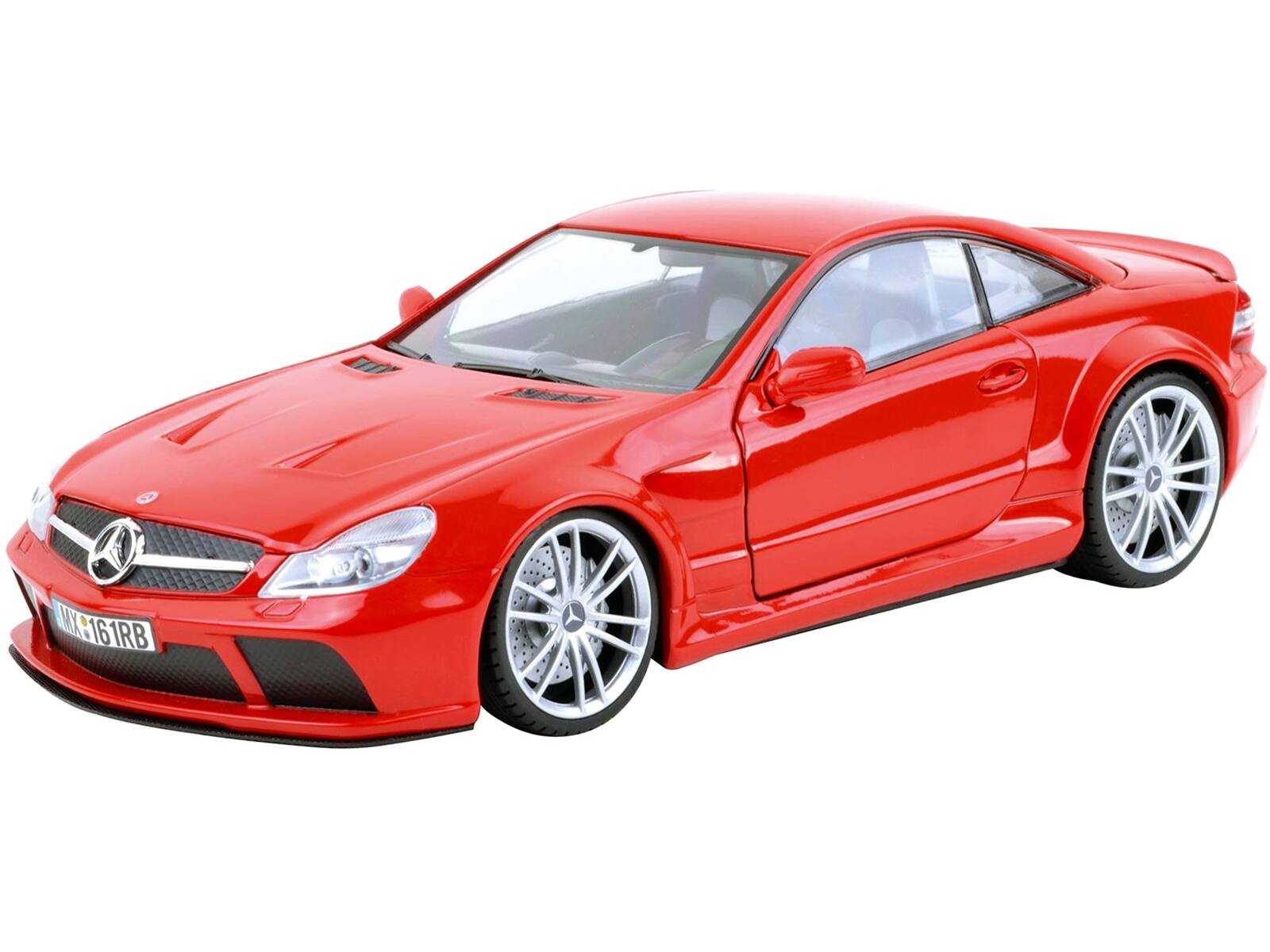 Angle. Motormax - Mercedes SL65 AMG Black Series (R230) Red 1/18 Diecast Model Car by Motormax - Red.