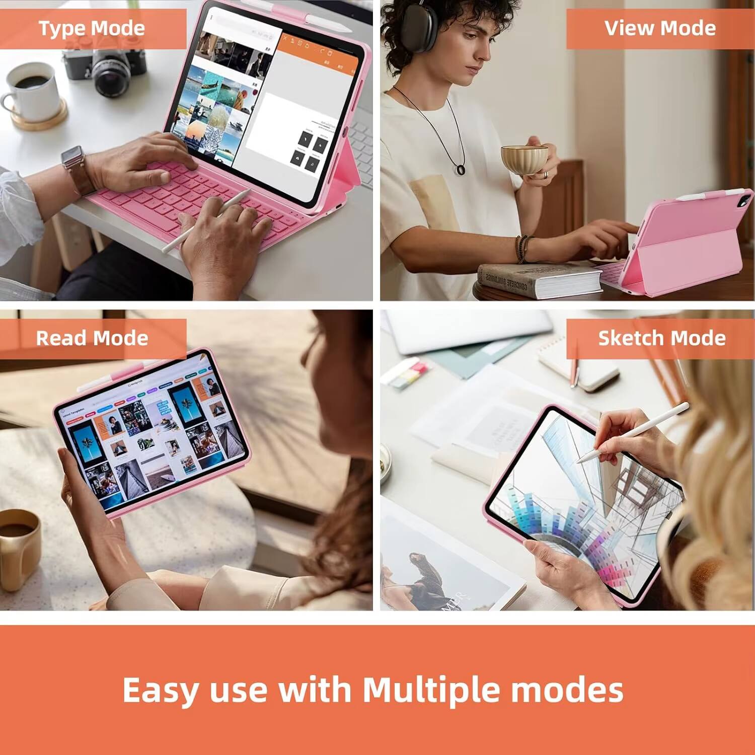 Type Mode  
View Mode  
Read Mode  
Sketch Mode  

Easy use with Multiple modes