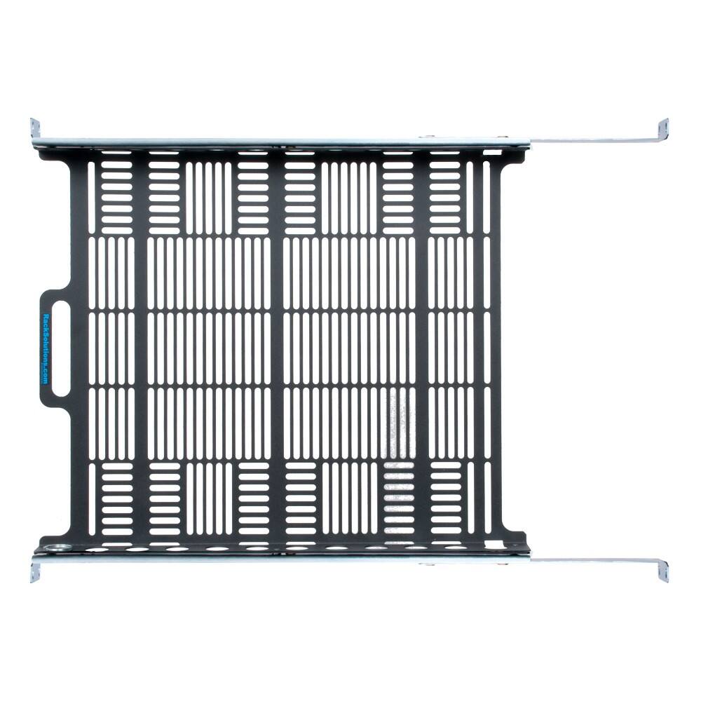 Alt View 4. RackSolutions - RackSolutions 1U Dry Sliding Computer Shelf 20in (D) - Black.