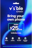 Visible - $25/mo plan + eSIM/pSIM Kit - Unlimited 5G data included - Blue