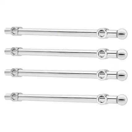 Front. Rev-A-Shelf - Rev-A-Shelf 14" Extendable Metal Closet Valet Rod, CVR-14-CR (4 Pack) - Chrome.
