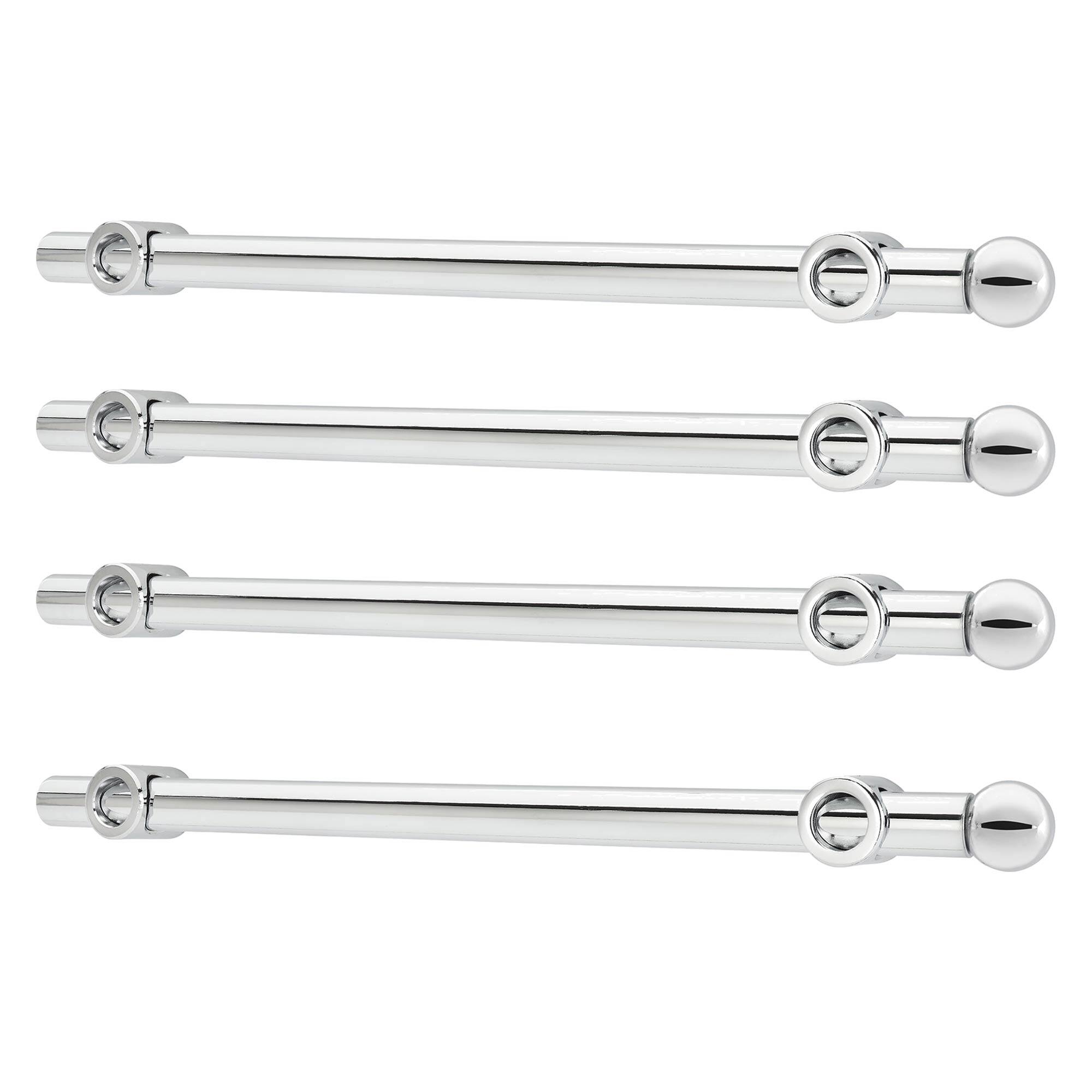 Front. Rev-A-Shelf - Rev-A-Shelf 14" Extendable Metal Closet Valet Rod, CVR-14-CR (4 Pack) - Chrome.