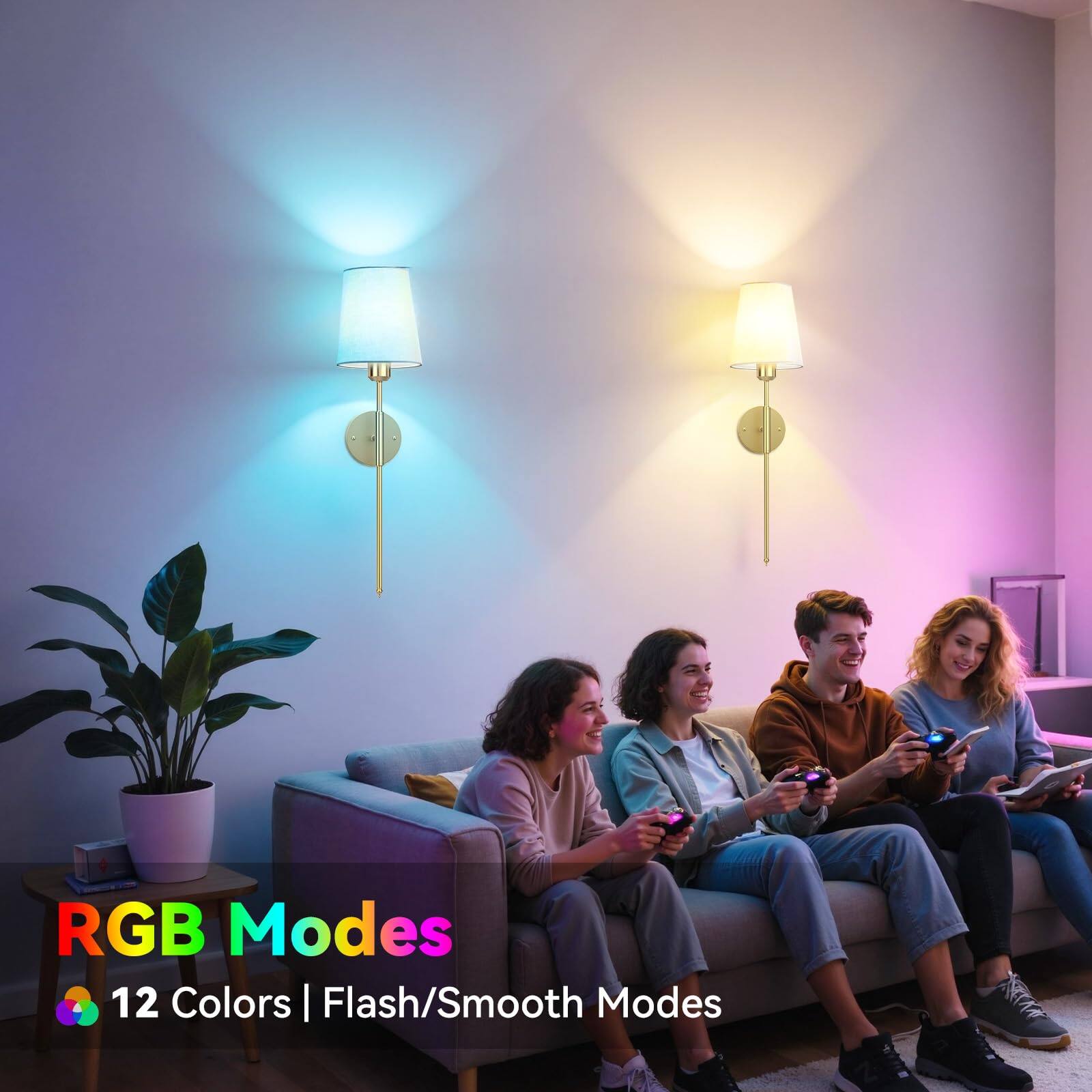 RGB Modes  
12 Colors | Flash/Smooth Modes