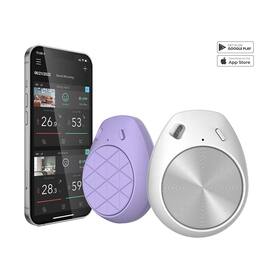 Cluzine - Smart Bluetooth Wireless Mini Thermometer Hygrometer, Digital Temp Humidity Magnetic Sensor for Clock Indoor Use