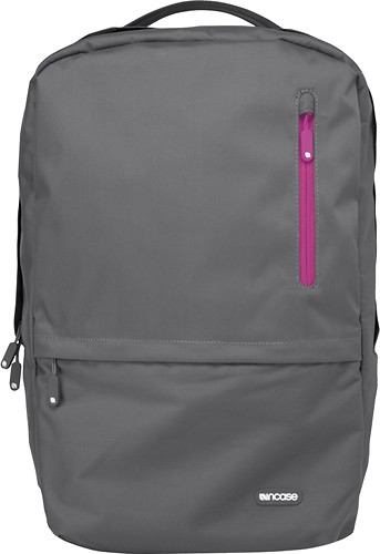  Incase - Campus Backpack for 15&quot; Apple® MacBook® Pro - Dark Gray/Pink Berry