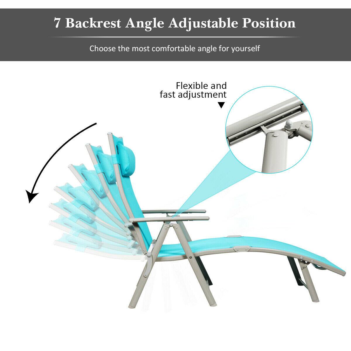 7 Backrest Angle Adjustable Position
Choose the most comfortable angle for yourself
Flexible and fast adjustment