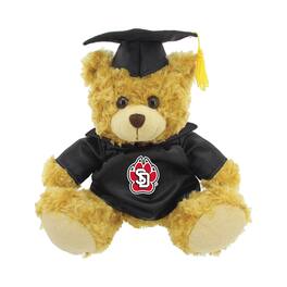 Jardine - South Dakota Coyotes 12'' Graduation Plush Bear - Oatmeal