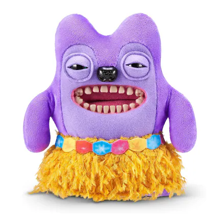 Front. ZURU - Fuggler Vacay Vibes 9 Inch Plush | Greedy Grinner - Multi-Colored.