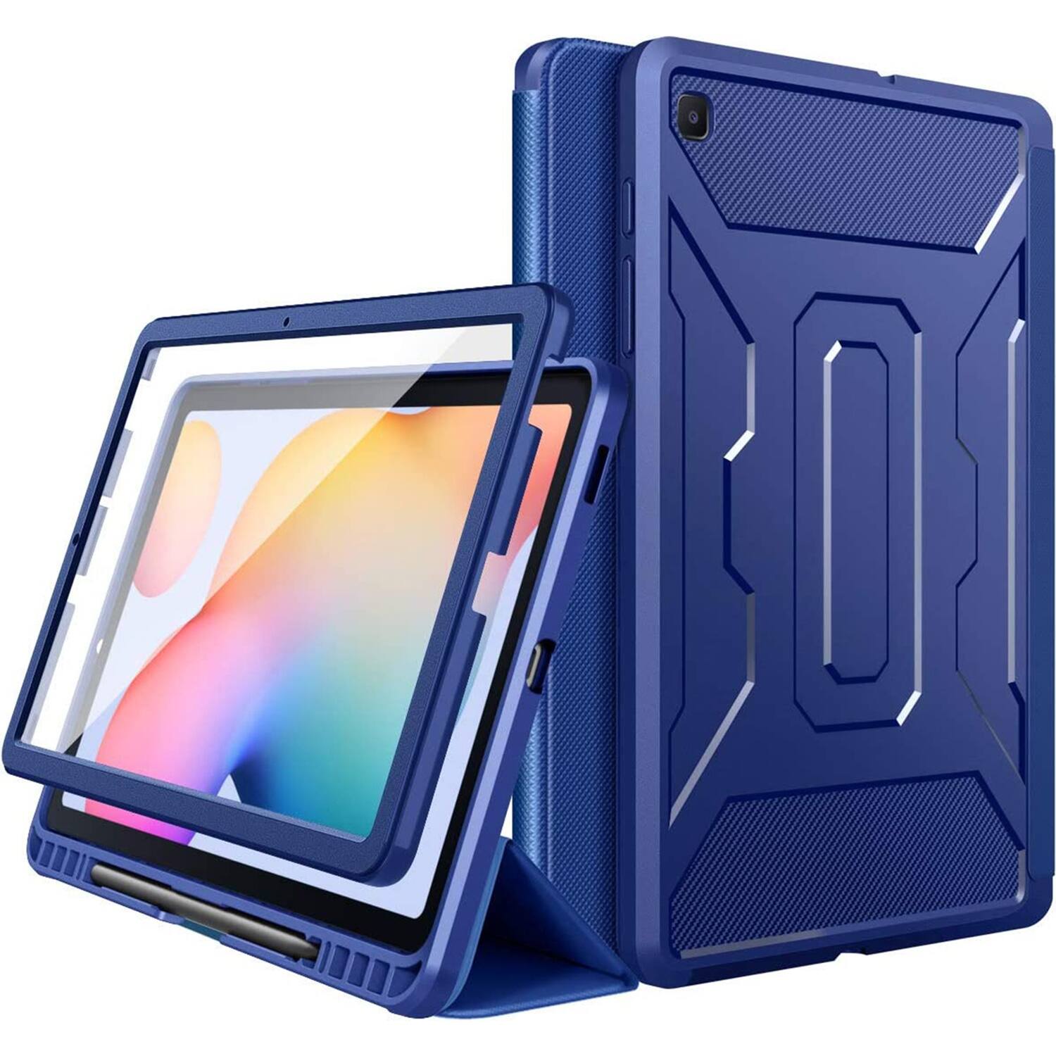 Alt View 16. SaharaCase - Heavy Duty Folio Case for Samsung Galaxy Tab S6 Lite (2020-2024) - Blue.