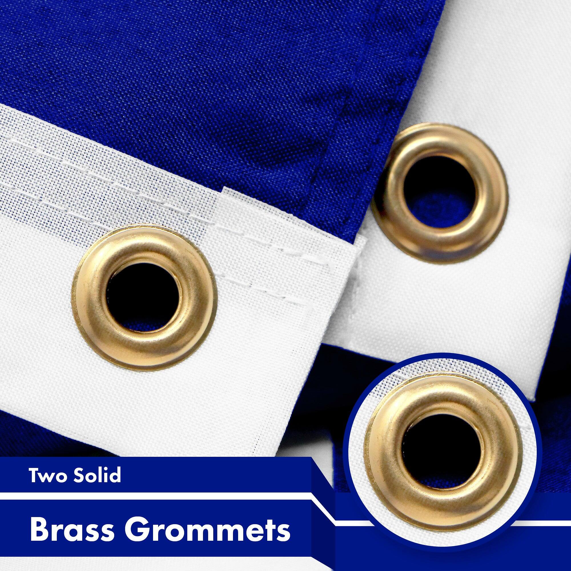 Two Solid Brass Grommets