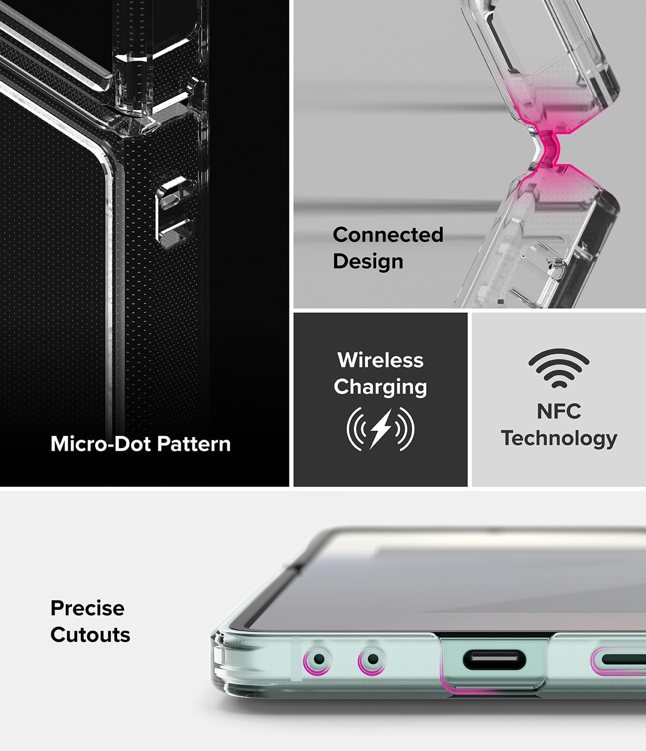 - Connected Design
- Wireless Charging
- NFC Technology
- Micro-Dot Pattern
- Precise Cutouts