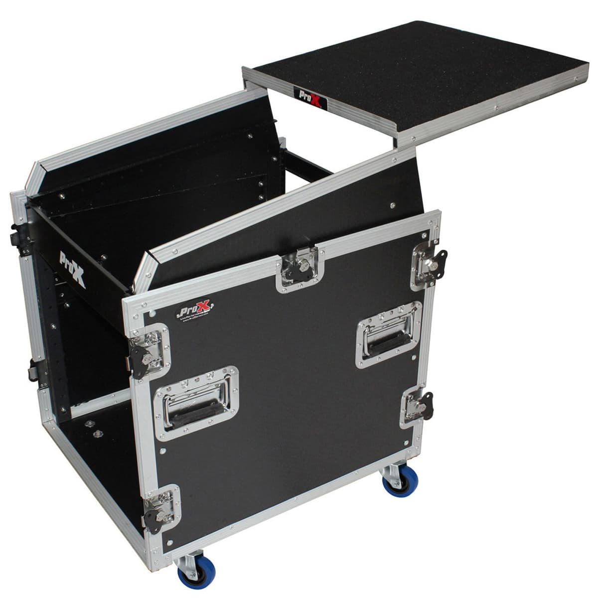 ProX - T-12MRSS13ULT Flight Case with Laptop Shelf and Casters for 12U Rack x 13U Top Mixer DJ Combo price history on PriceWatchPro