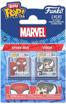Funko - Bitty POP: Spider-Man 2-Pack - Spider-Man & Venom - COLLECTIBLES - Multicolor
