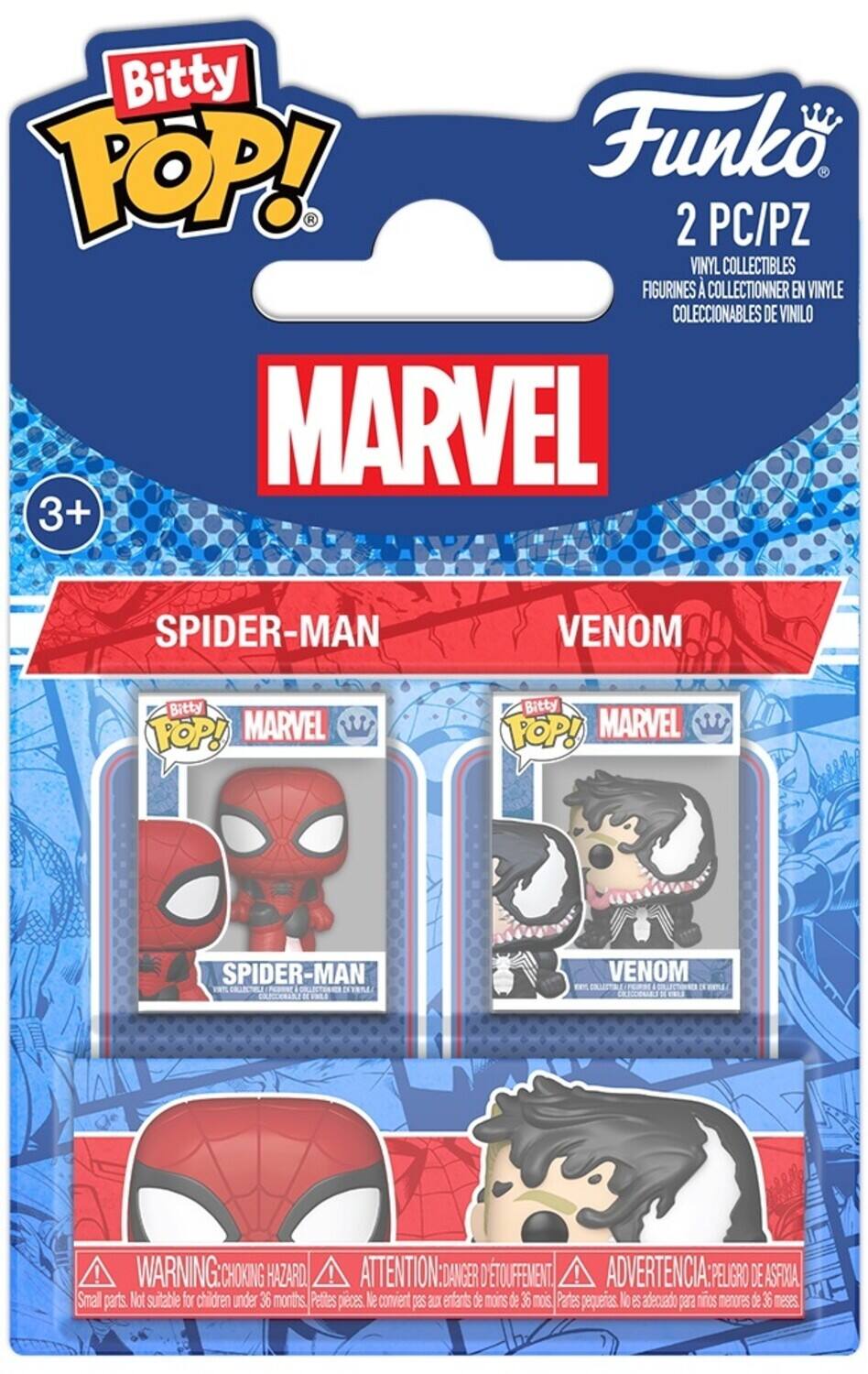 Funko - Bitty POP: Spider-Man 2-Pack - Spider-Man & Venom - COLLECTIBLES - Multicolor