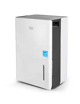 Black+Decker - 1500 Sq. Ft. Dehumidifier for Medium to Large Spaces and Basements, Energy Star Certified, BD22MWSA - White