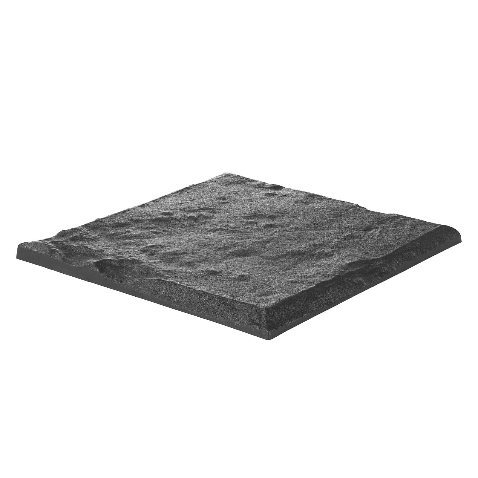 Alt View 5. VEVOR - Garden Stepping Stones, 16Pcs 15.5 x 15.5 in, Decorative Stepping Stones with Stakes, Weather-Resistant Plastic Pavers - Gray.