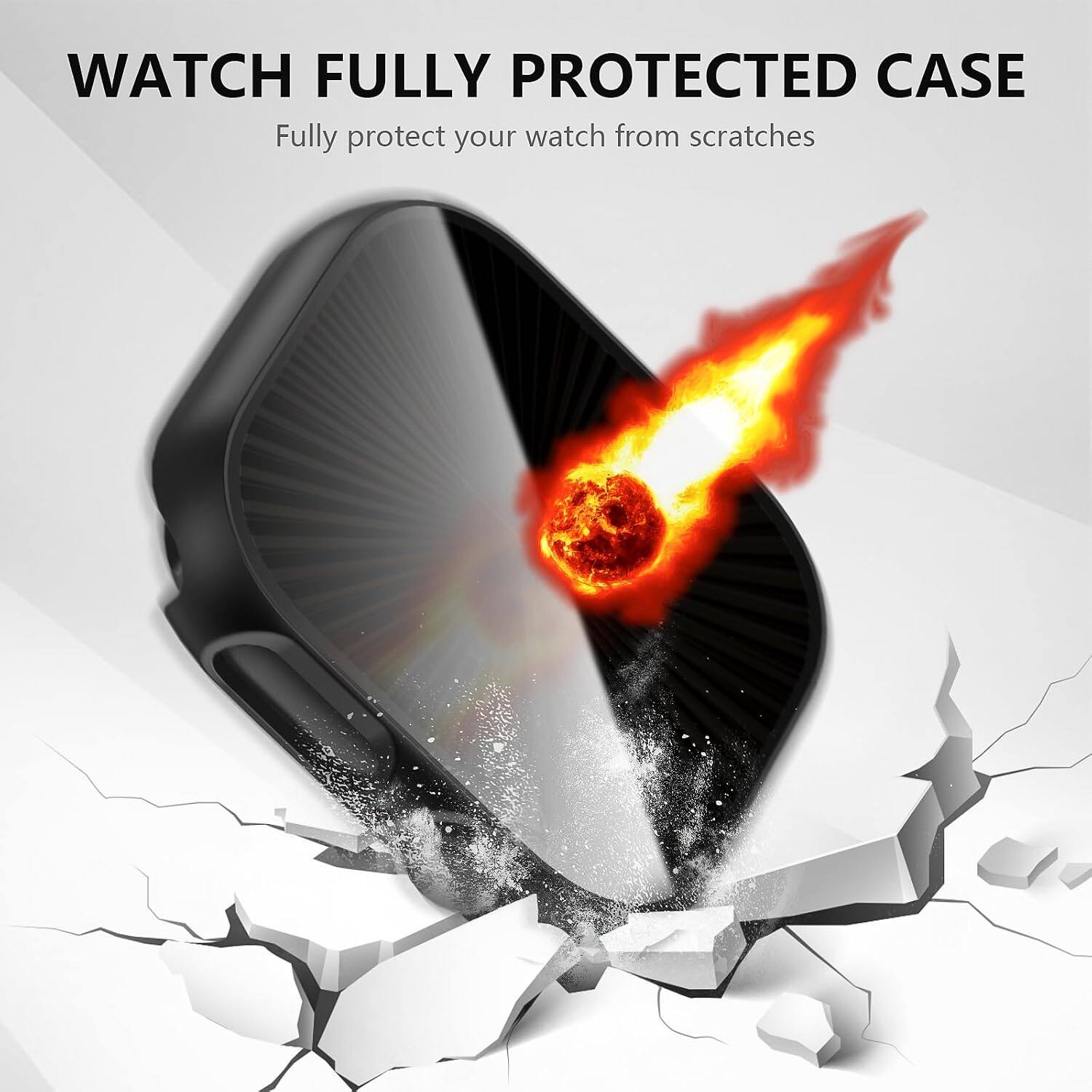 WATCH FULLY PROTECTED CASE  
Fully protect your watch from scratches