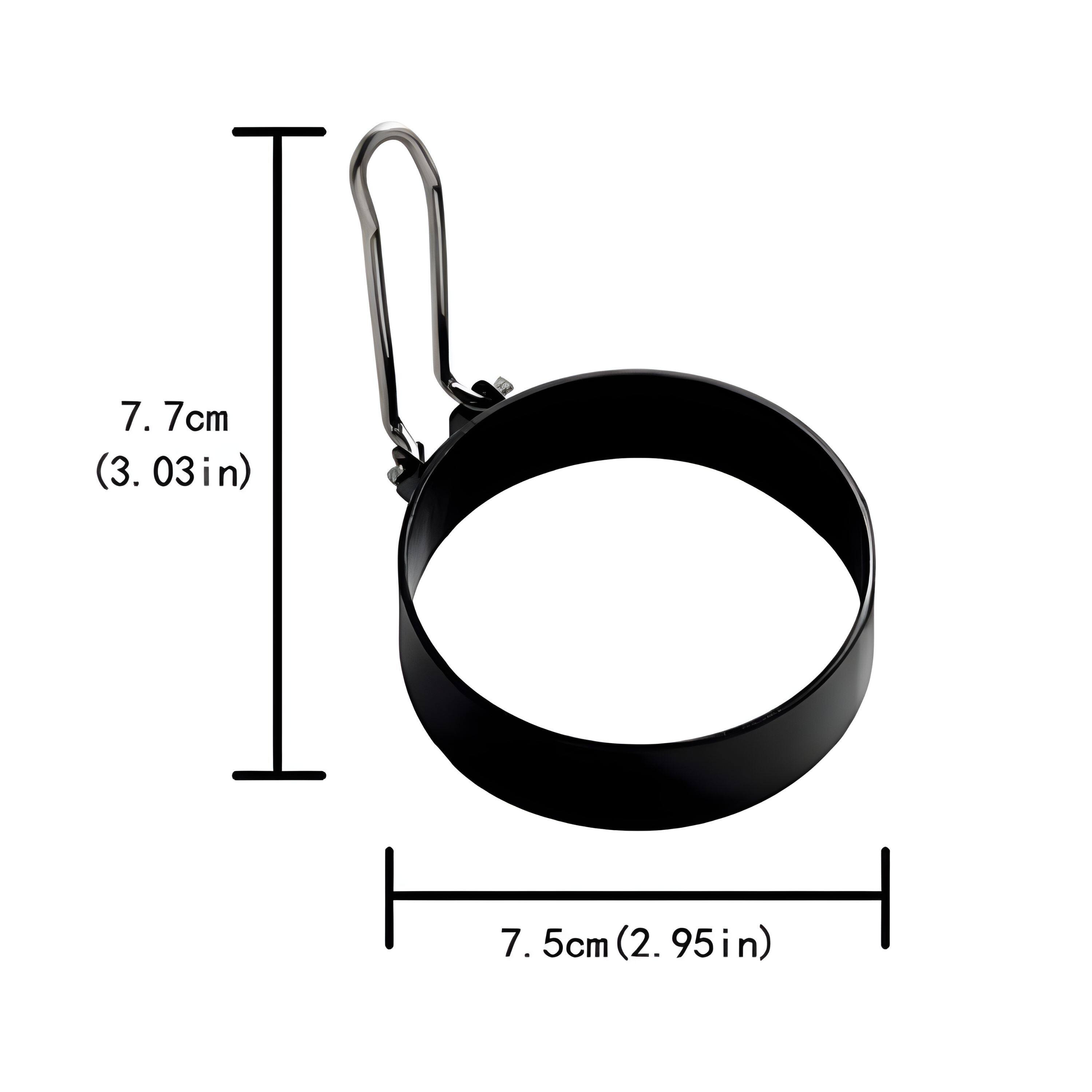 7.7 cm (3.03 in)  
7.5 cm (2.95 in)