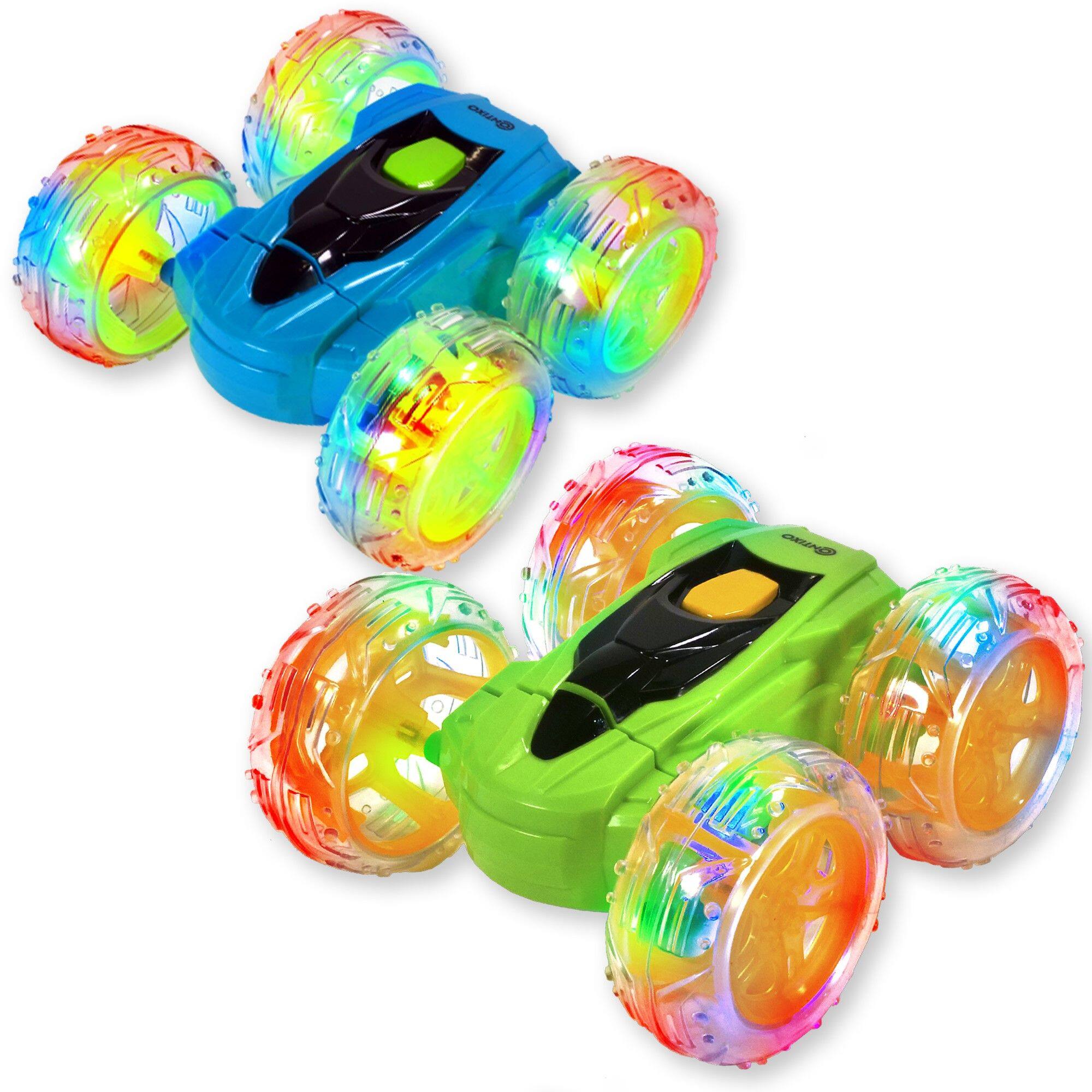 Angle. Contixo - SC3 RC Flip Racer Stunt Car – 4WD Double‑Sided 360° Flip & Gesture Wristband 2-Pack.