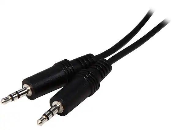 Front. Cables to Go - C2G 40411 1.5 ft. 3.5mm Stereo Audio Cable Male to Male.