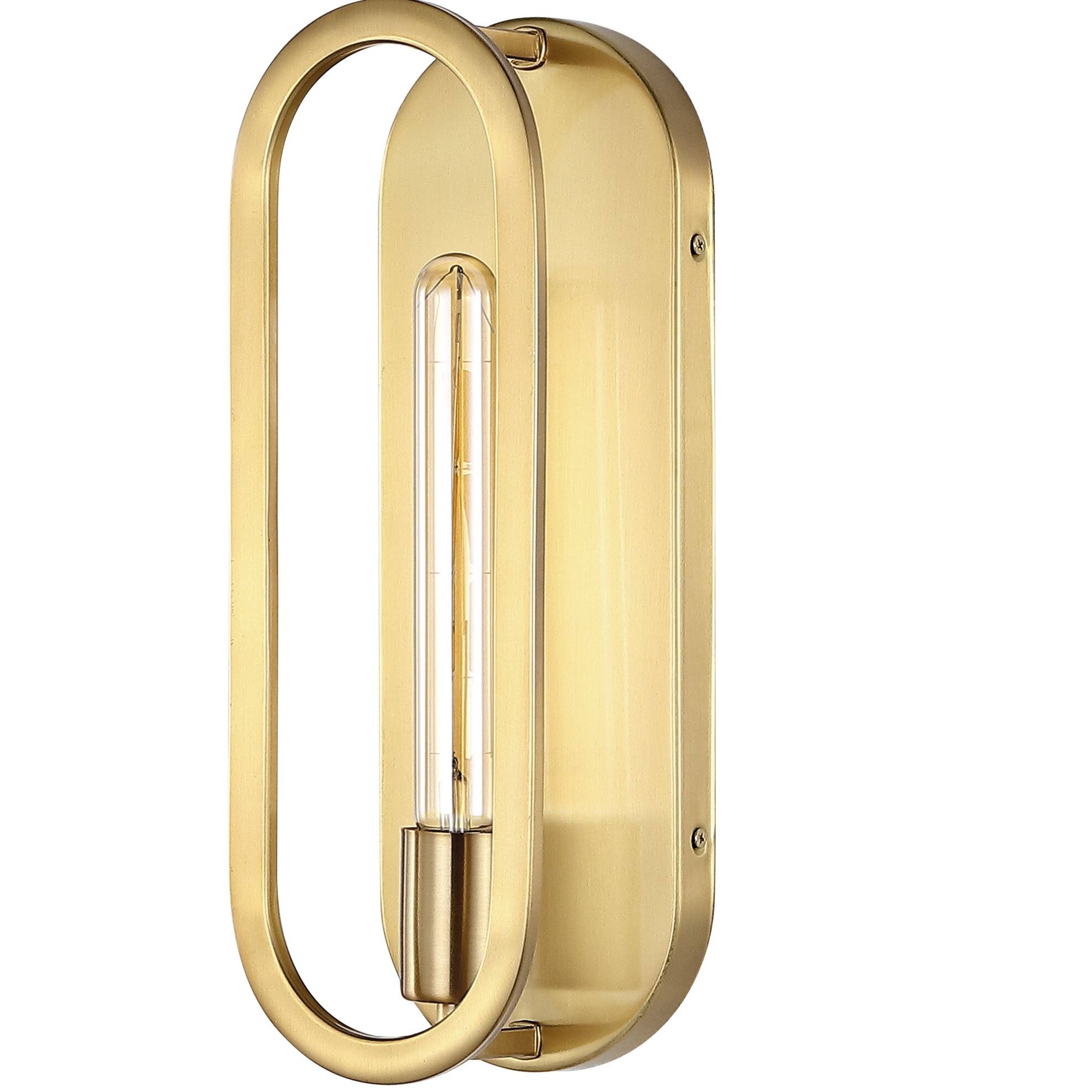 Alt View 4. Jonathan Y - Emilia 4.75" 1-Light Modern Bohemian Iron LED Sconce, Brass Gold - Brass Gold.