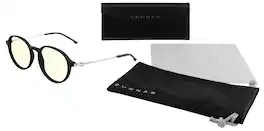 GUNNAR - Loop Computer Glasses with Blue Light Reduction , Clear Lenses - Onyx Mercury