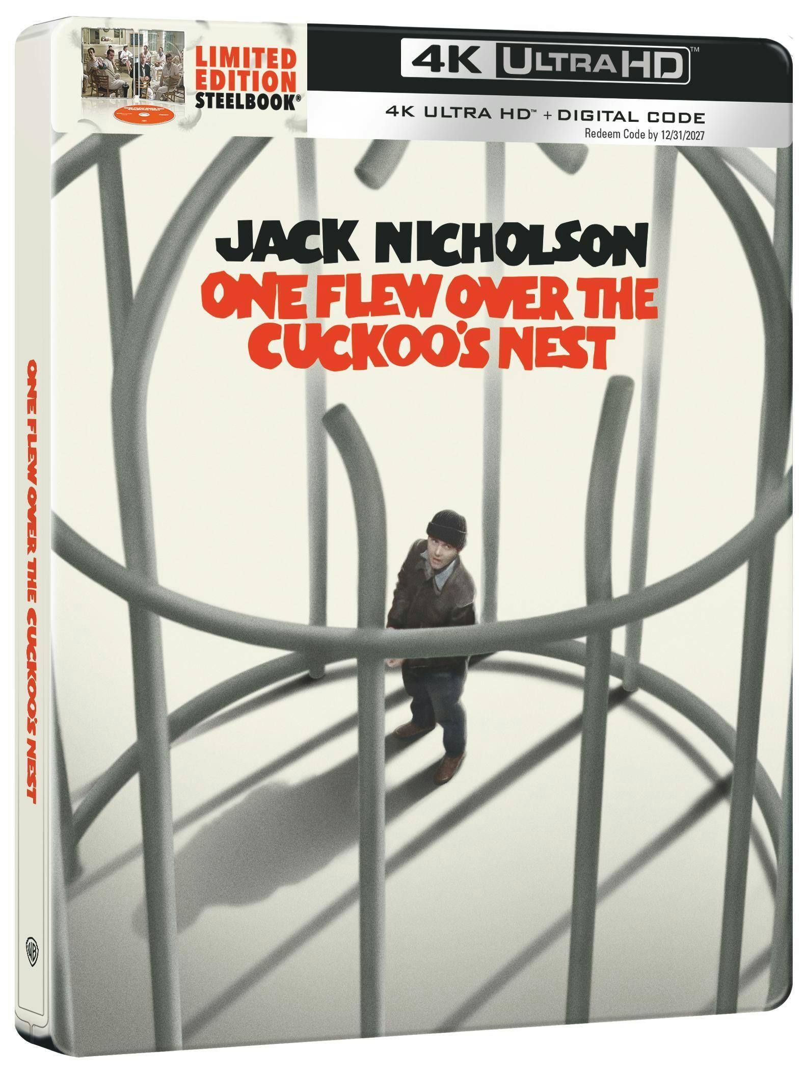Angle. One Flew Over the Cuckoo's Nest (Steelbook)   - 4K Blu-Ray.