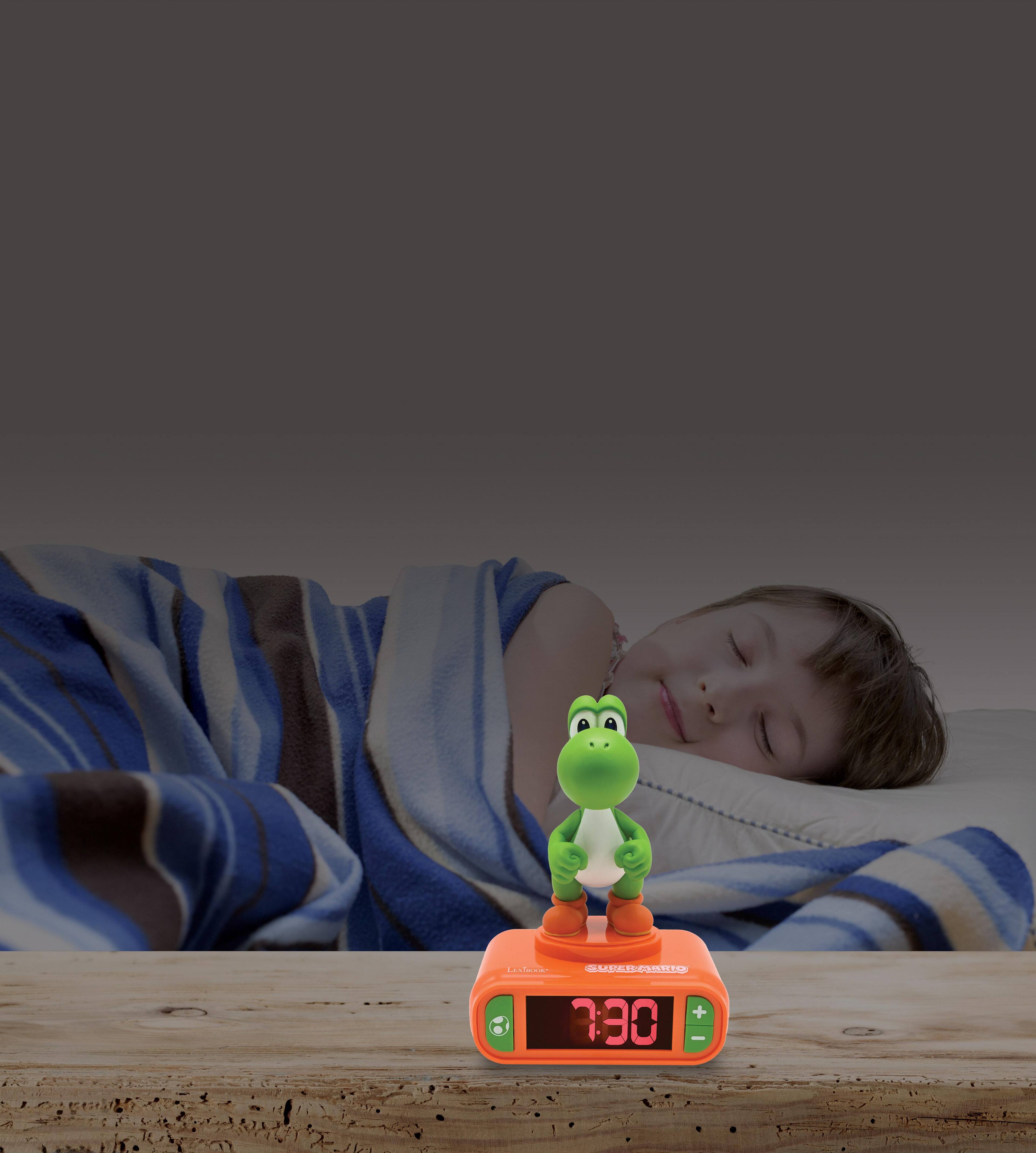 Lexibook Nintendo Yoshi Alarm Clock with Sounds Green RL800NI1