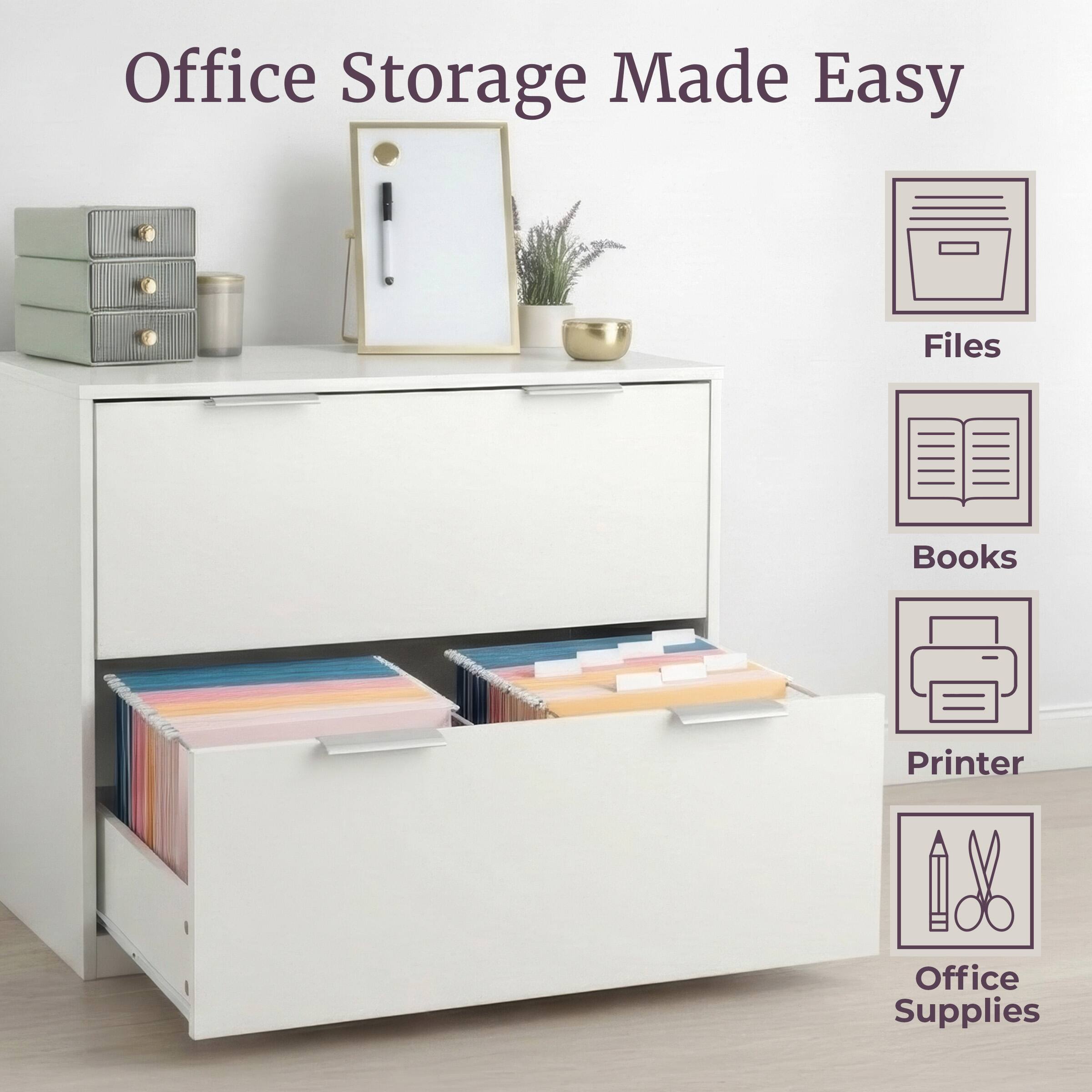 Office Storage Made Easy

Files
Books
Printer
Office Supplies