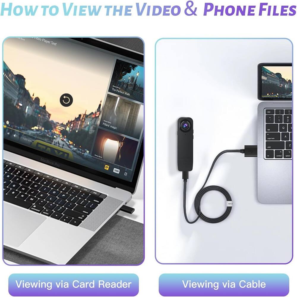 How to View the Video & Phone Files

Video Player Test

The Perfect Walk

Pilacs magic

124745

Viewing via Card Reader

Viewing via Cable