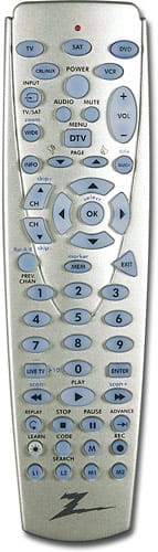 Front Standard. Zenith - 5-Device Universal Learning Remote.