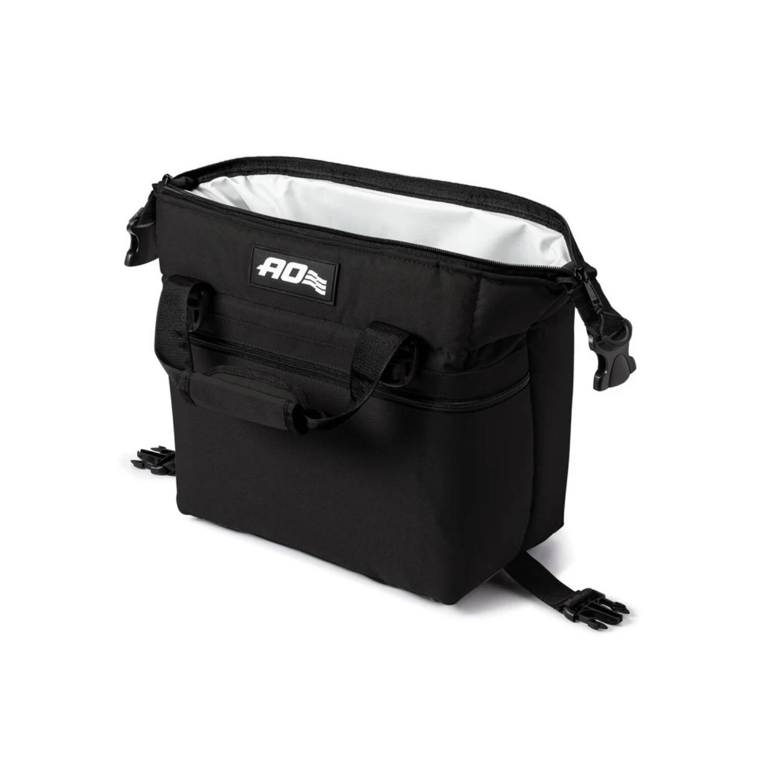 Left. AO Coolers - AO Coolers Original Canvas Series 12-Pack Soft Cooler (Black) - Black.