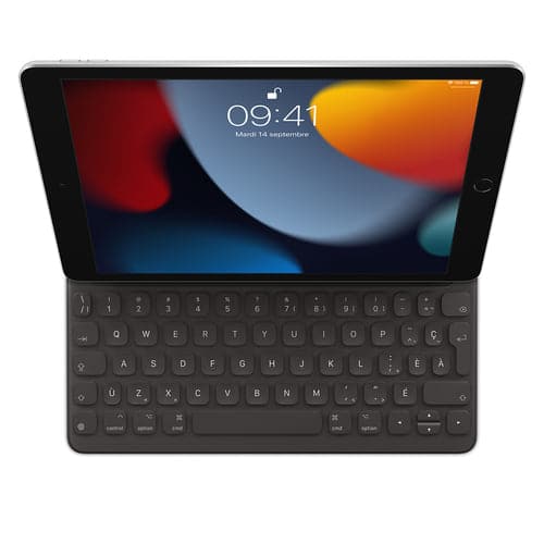 Apple - Smart Keyboard for iPad Air (3rd Gen) & iPad (7th Gen) French MPTL2C/A - Charcoal Gray