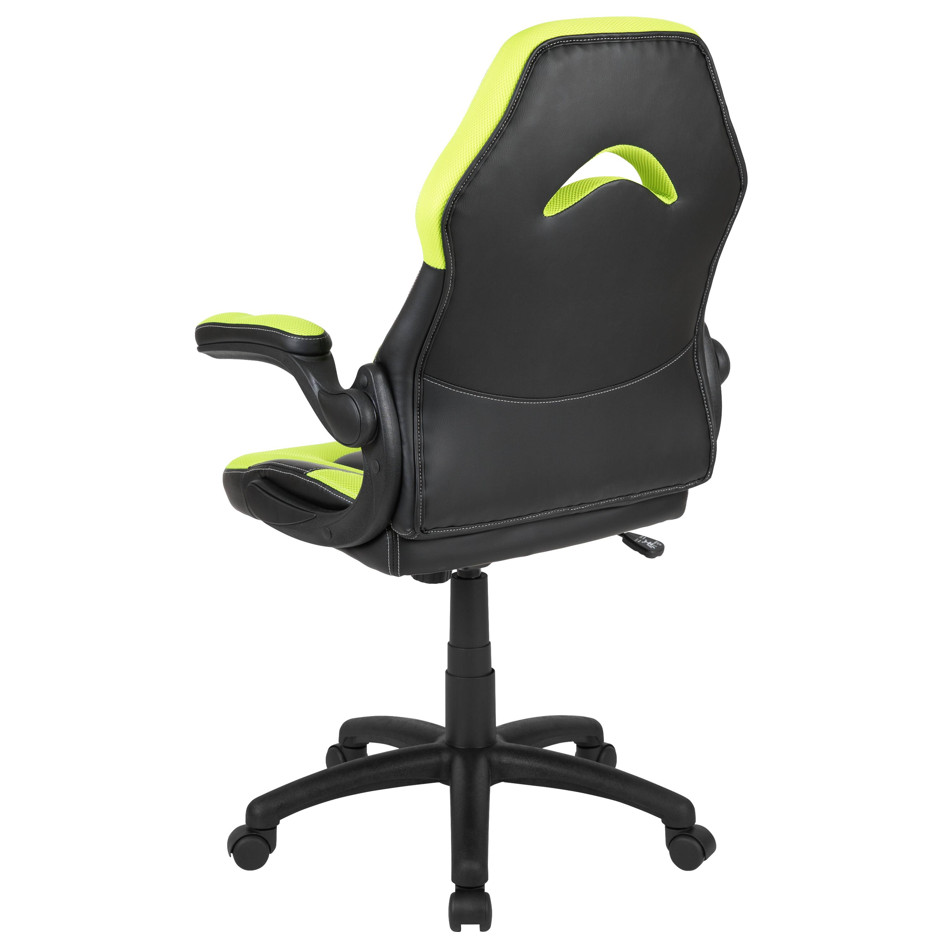 Alt View 5. Emma + Oliver - Z100 Gaming Chair Racing Office Ergonomic Computer PC Adjustable Swivel Chair - Neon Green.