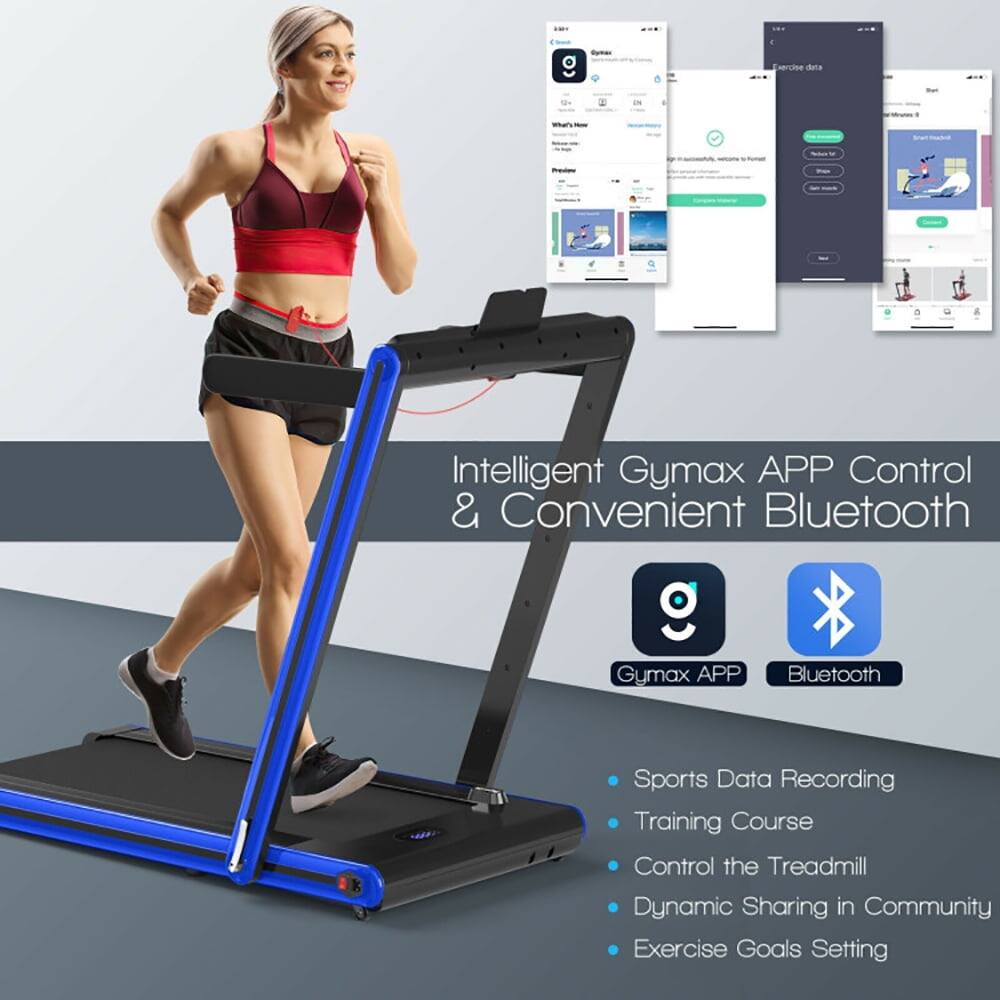 Intelligent Gymax APP Control & Convenient Bluetooth

- Sports Data Recording
- Training Course
- Control the Treadmill
- Dynamic Sharing in Community
- Exercise Goals Setting