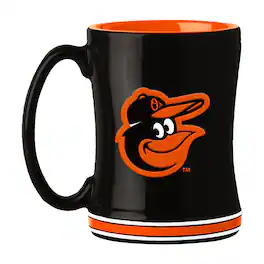 Logo Brands - Baltimore Orioles 14oz. Relief Mug - Multicolor