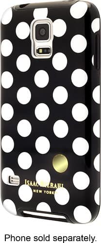 Front. Isaac Mizrahi New York - Case for Samsung Galaxy S 5 Cell Phones - Black/White.