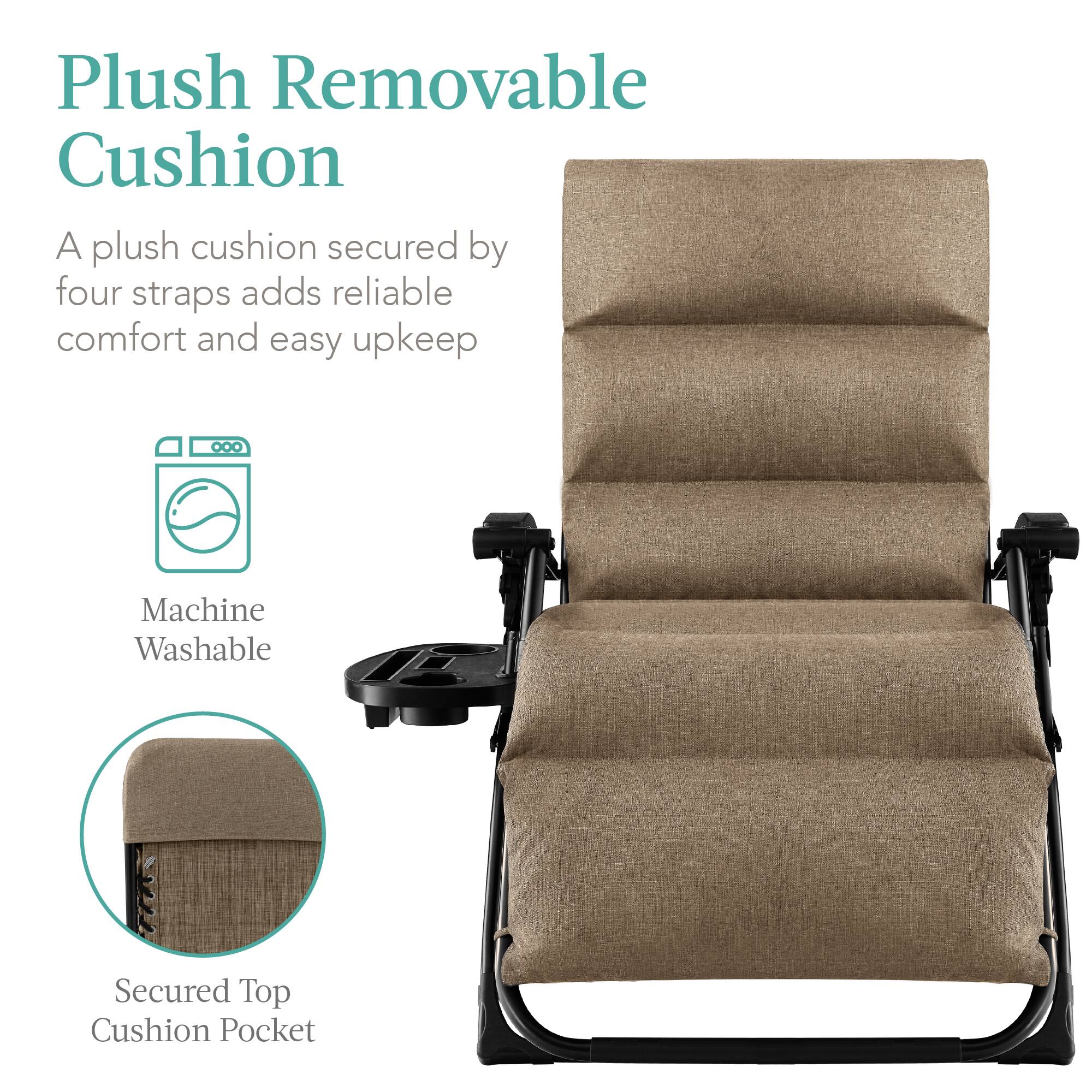 Plush Removable Cushion

A plush cushion secured by four straps adds reliable comfort and easy upkeep

Machine Washable

Secured Top Cushion Pocket