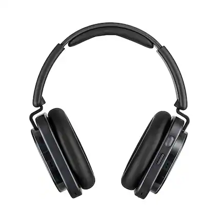 Front. Nothing Technology - Nothing Headphone (1) – Wireless ANC headphones, 6 mics, KEF tuning, Spatial Audio, 80H playtime - Black - Black.