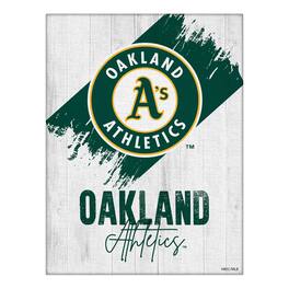 Holland Bar Stool Co. - Oakland Athletics 24" x 32" Team Canvas Wall Art - Multicolor