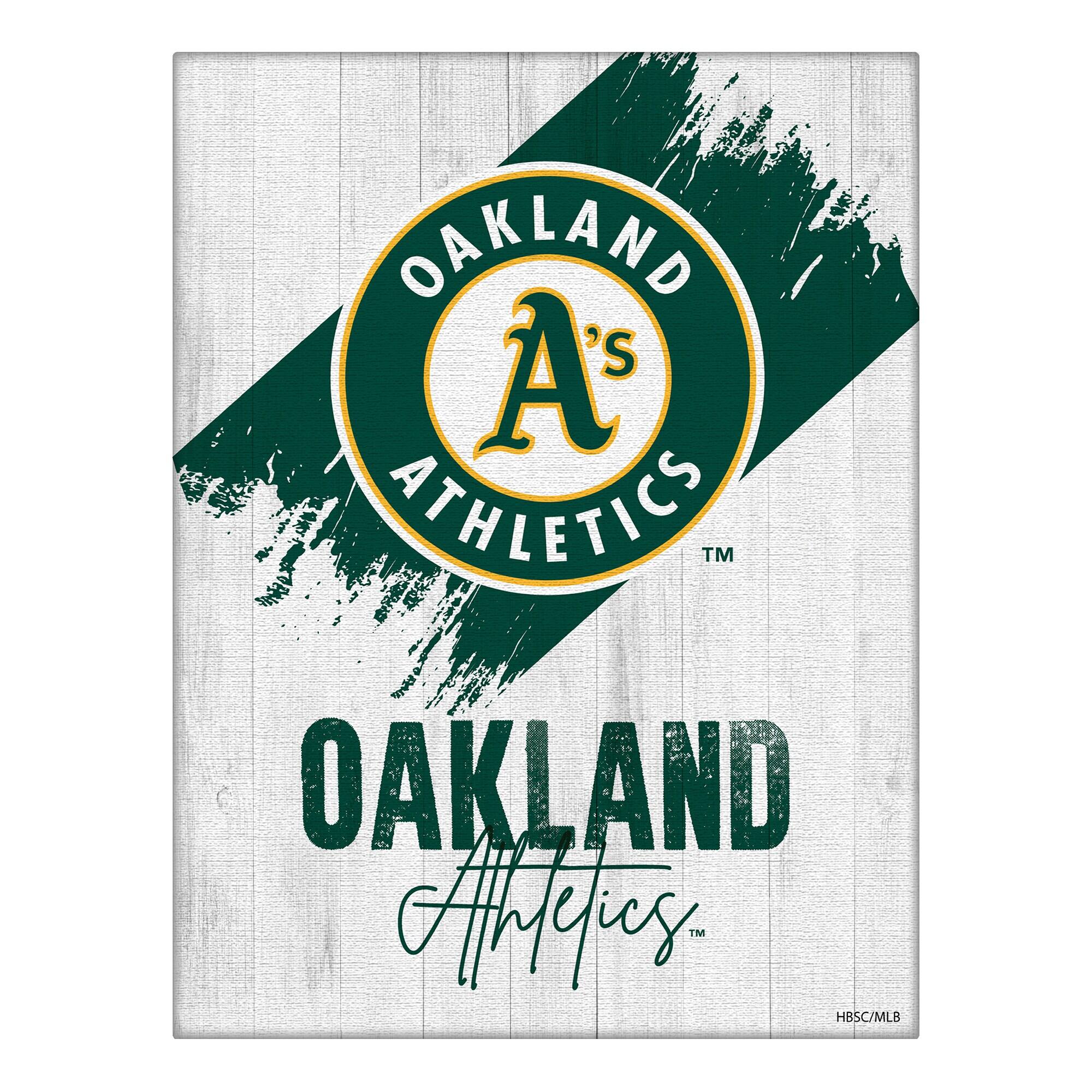 Oakland Athletics 24" x 32" Team Canvas Wall Art