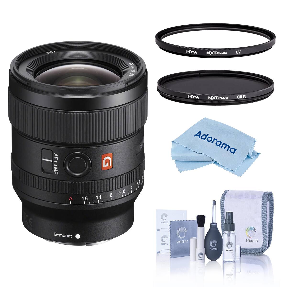 67  
FE FE 1.4/24 GM  
HOYA NXTPLUS  
UV  
HOYA NXTPLUS CIR-PL  
AF II MF  
A I  
16 I  
11  
8  
4 2.8 5.6  
Adorama  
PROOPTIC  
E-mount  
PRO OPTIC  
PRO OPTIC  
PRO OPTIC  
PROOPTIC  
100%  
MODIC  
58006