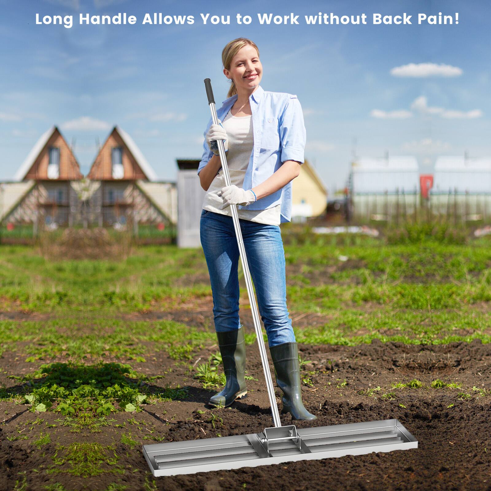 Long Handle Allows You to Work without Back Pain!