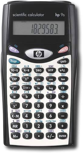 Front Standard. Hewlett-Packard - Scientific Calculator.