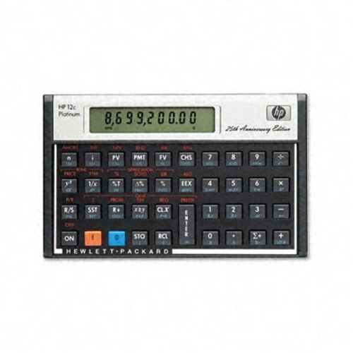  HEWLETT PACKARD - 12c Financial Calculator, 10-Digit LCD