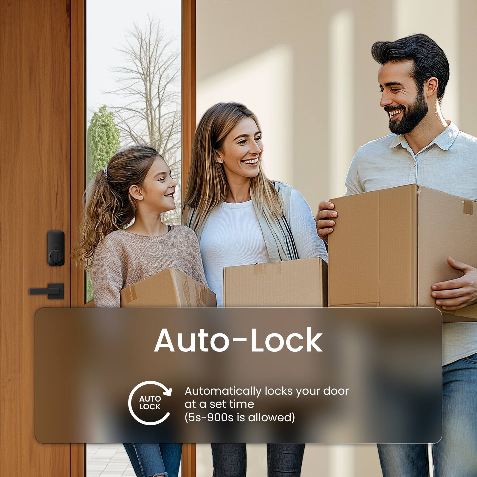 Auto-Lock

Automatically locks your door at a set time (5s-900s is allowed)