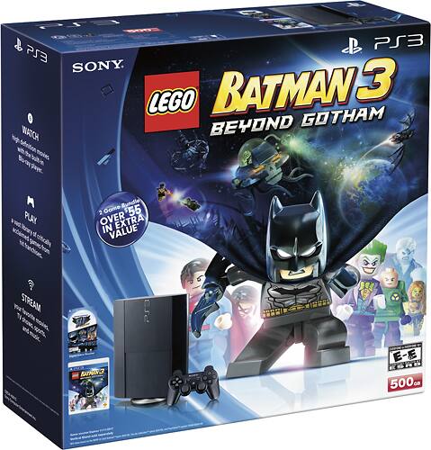 Best Buy Sony PlayStation 3 500GB LEGO Batman 3 Beyond Gotham